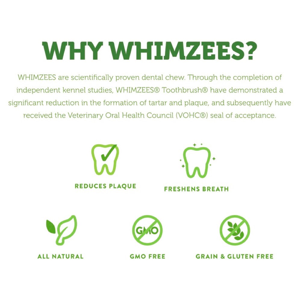 $12 OFF: Whimzees Variety Value Box Extra Small Grain-Free Dental Dog Treats 112pc