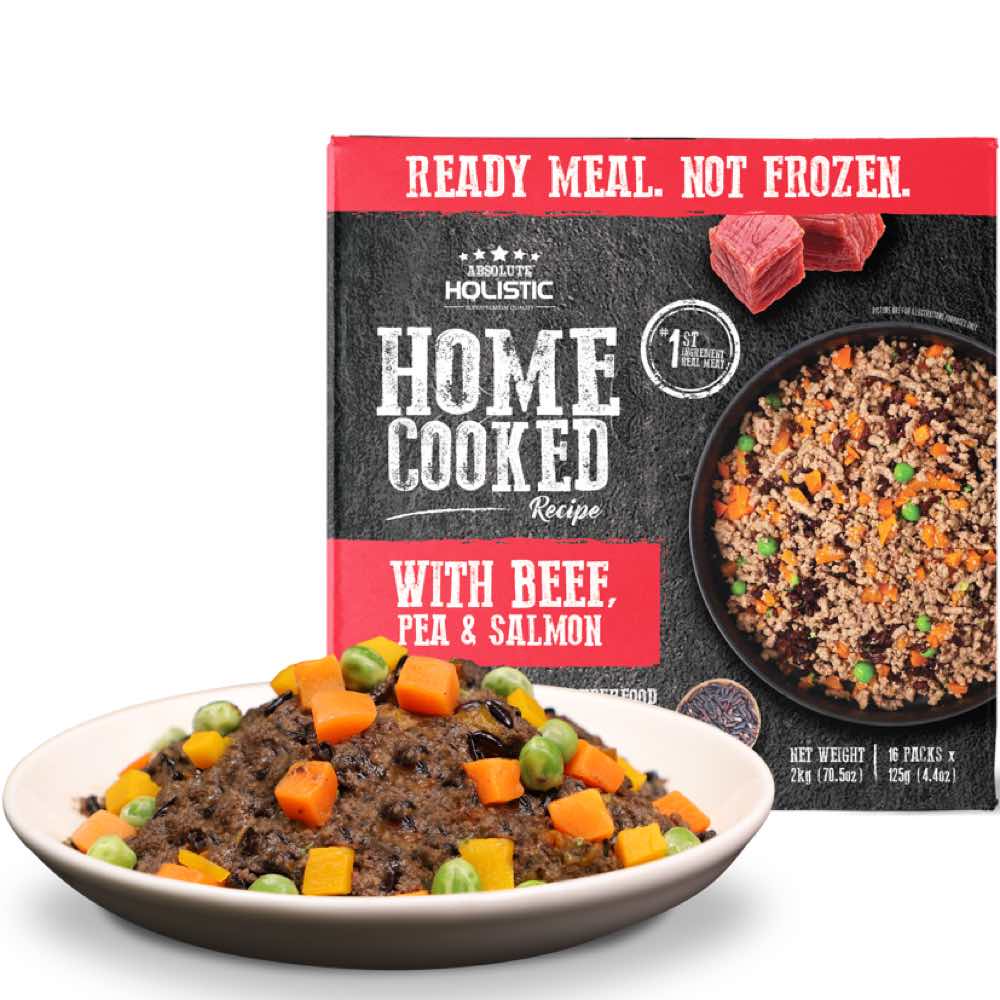 "UP TO 35% OFF: Absolute Holistic Home Cooked Recipe Beef, Peas & Salmon Wet Dog Food"