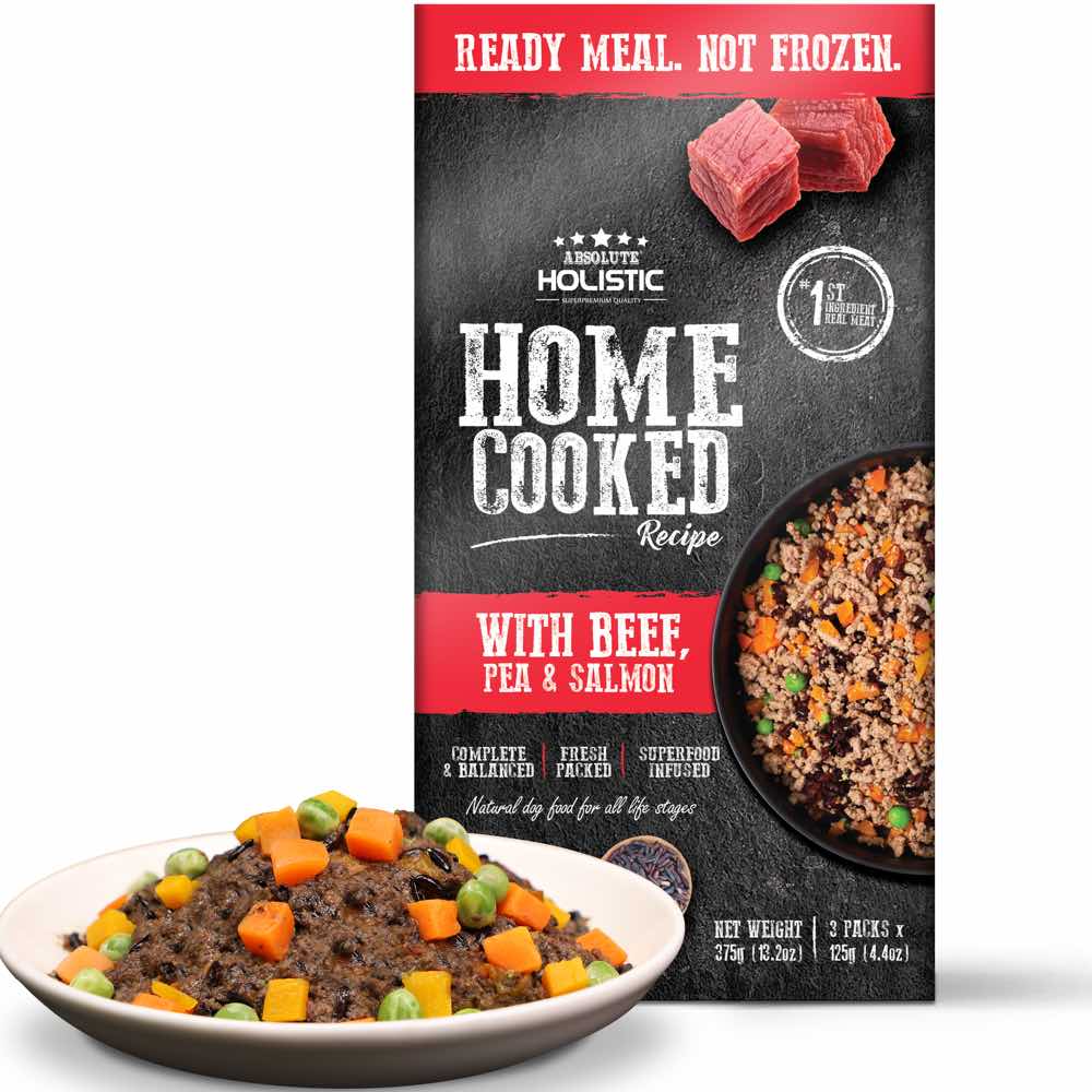 "UP TO 35% OFF: Absolute Holistic Home Cooked Recipe Beef, Peas & Salmon Wet Dog Food"