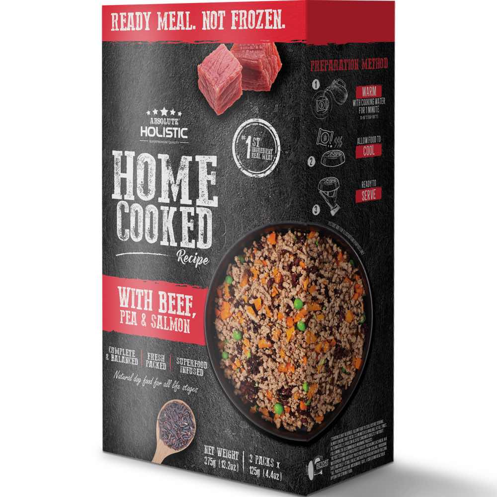 "UP TO 35% OFF: Absolute Holistic Home Cooked Recipe Beef, Peas & Salmon Wet Dog Food"