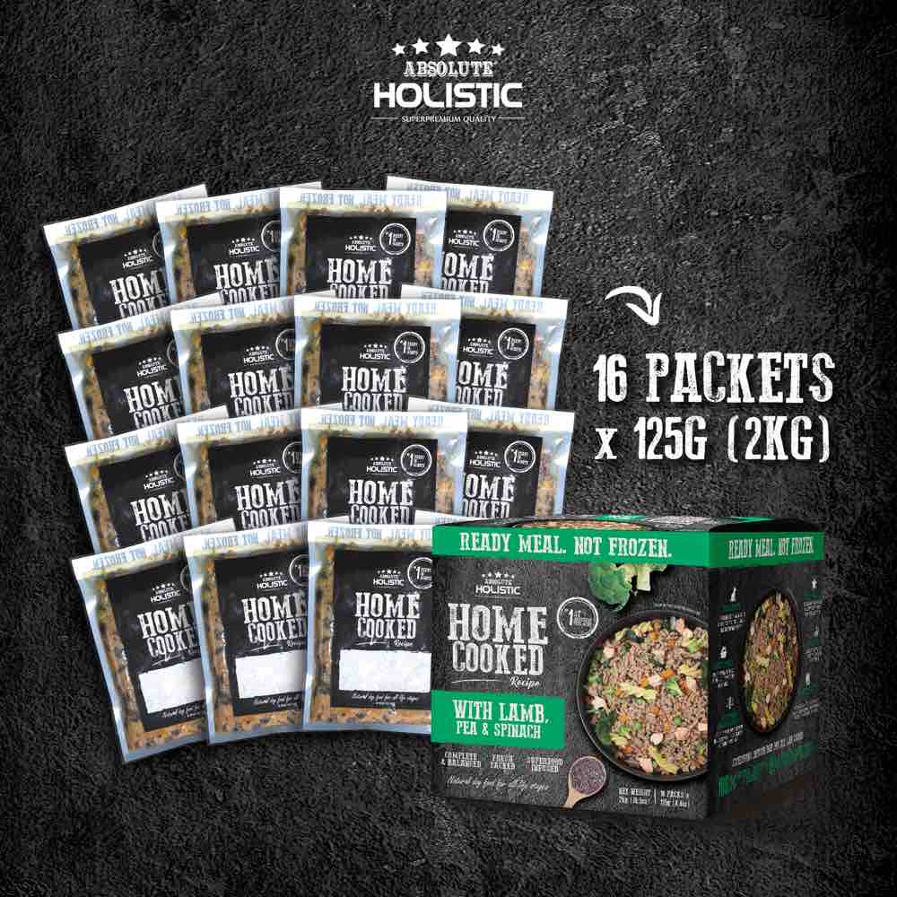 "UP TO 35% OFF: Absolute Holistic Home Cooked Recipe Lamb, Peas & Spinach Wet Dog Food"