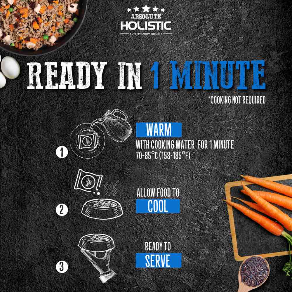 "UP TO 35% OFF: Absolute Holistic Home Cooked Recipe Duck, Peas & Pumpkin Wet Dog Food"