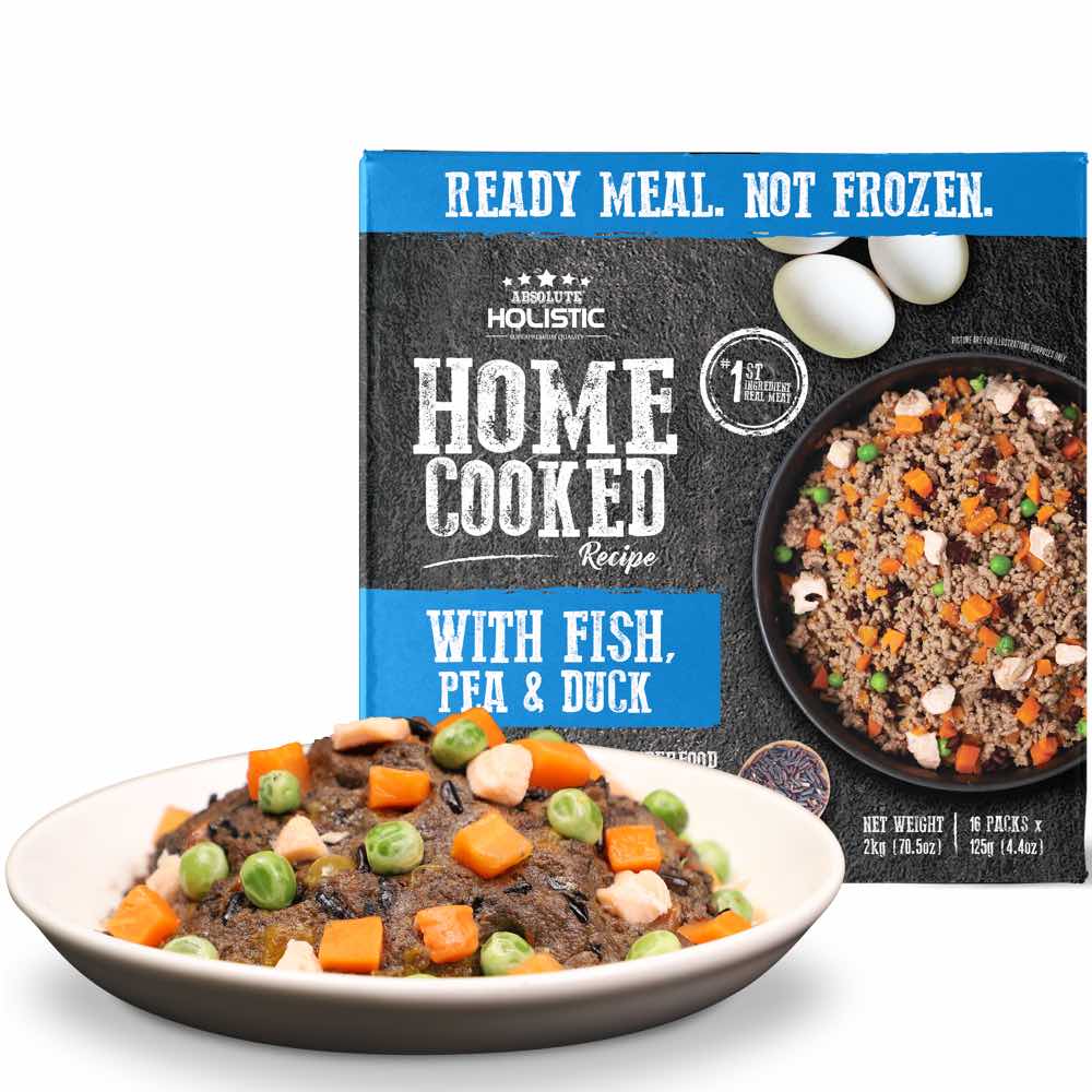 "UP TO 35% OFF: Absolute Holistic Home Cooked Recipe Fish, Peas & Duck Wet Dog Food"