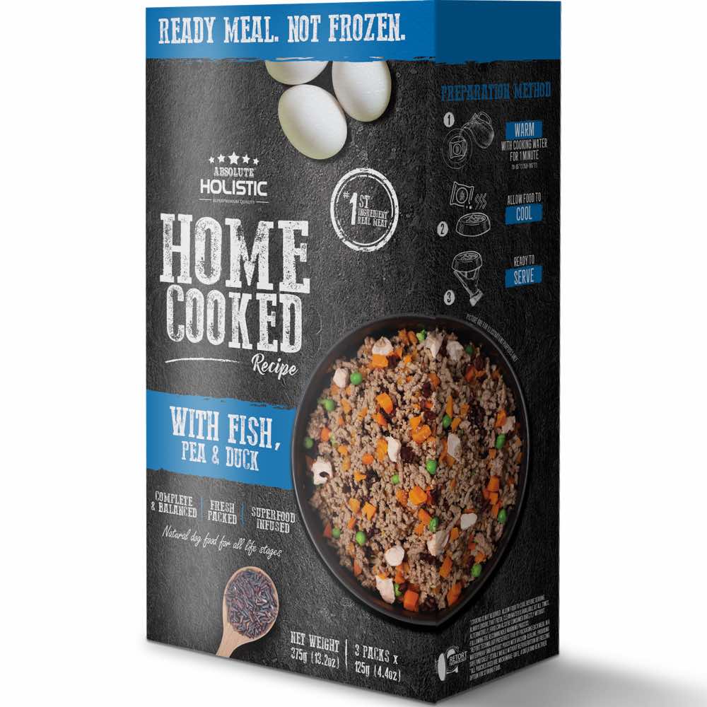 "UP TO 35% OFF: Absolute Holistic Home Cooked Recipe Fish, Peas & Duck Wet Dog Food"
