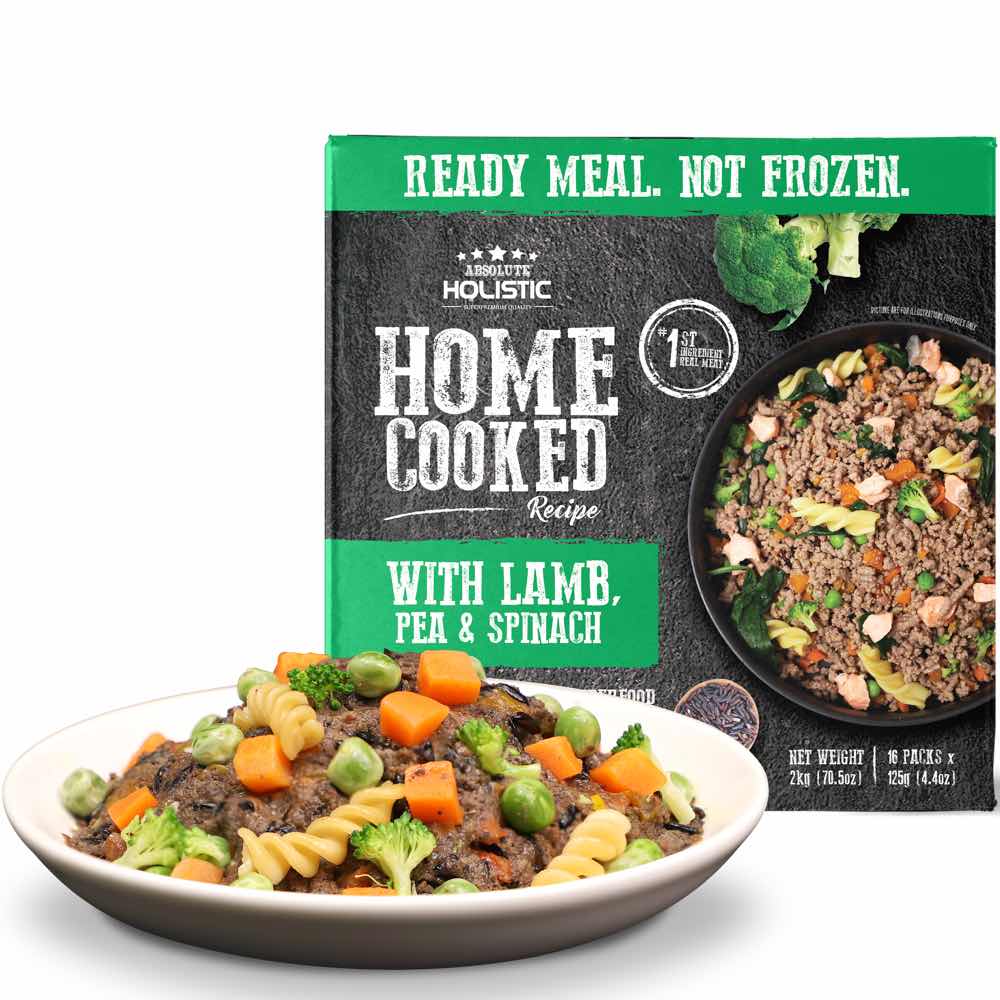 "UP TO 35% OFF: Absolute Holistic Home Cooked Recipe Lamb, Peas & Spinach Wet Dog Food"