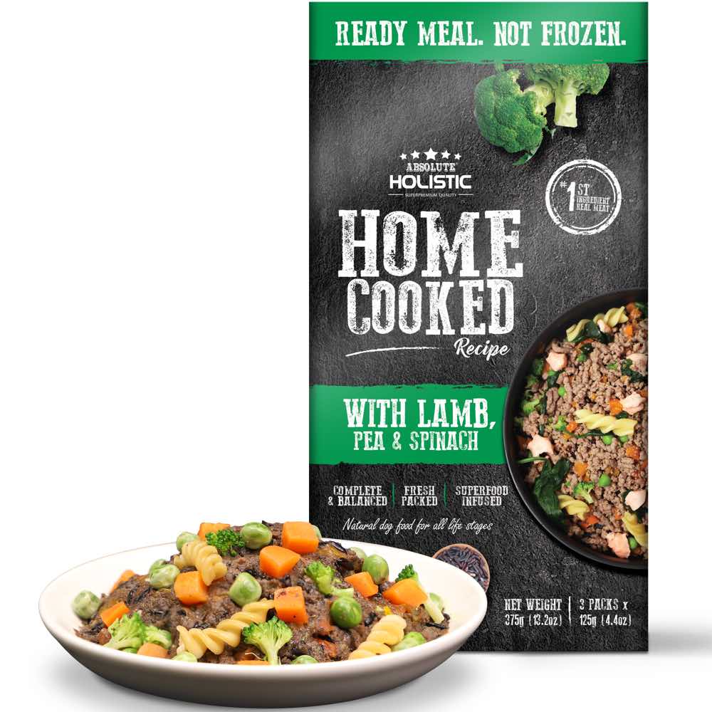 "UP TO 35% OFF: Absolute Holistic Home Cooked Recipe Lamb, Peas & Spinach Wet Dog Food"