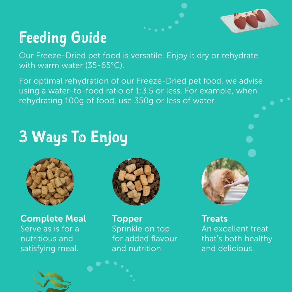 "15% OFF: Loveabowl Freeze-A-Bowl Mackerel, Beef & Hoki Grain-Free Freeze-Dried Raw Dog Food"